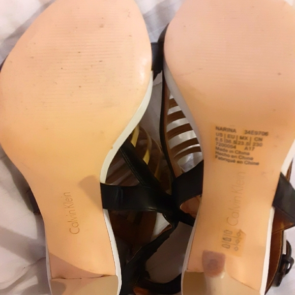 Calvin Klein Narina leather heels size 6.5 - Picture 4 of 7